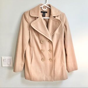 New York & Company Tan Women’s Pea Coat Size 4